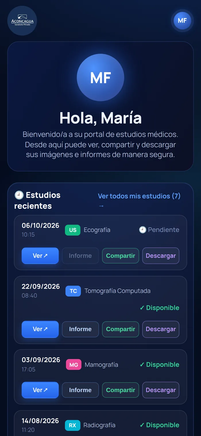 Portal de estudios en el celular